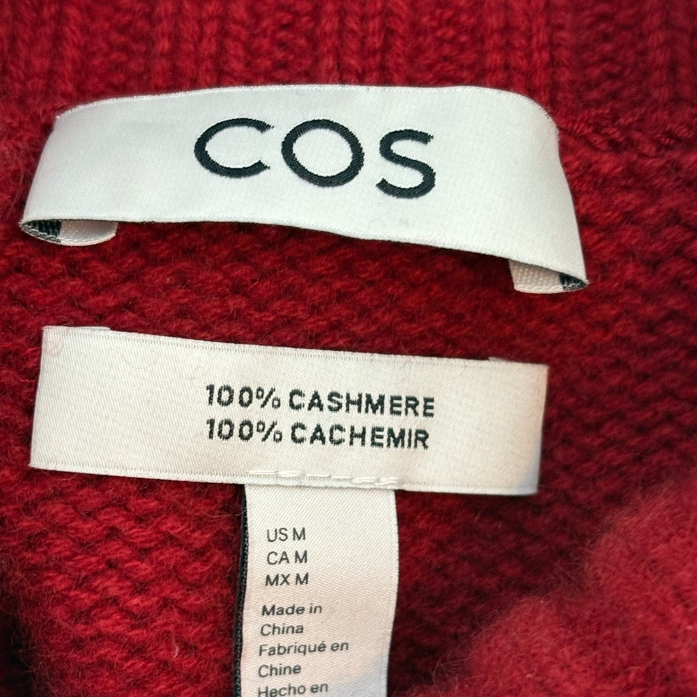 COS Red Turtleneck Sweater - Picture 9 of 10